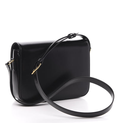Celine Shiny Calfskin Medium Triomphe Black 3 of 10