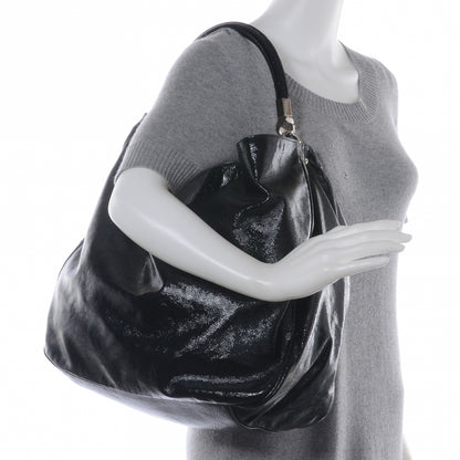 Saint Laurent Patent Large Roady Hobo Black 2 of 8