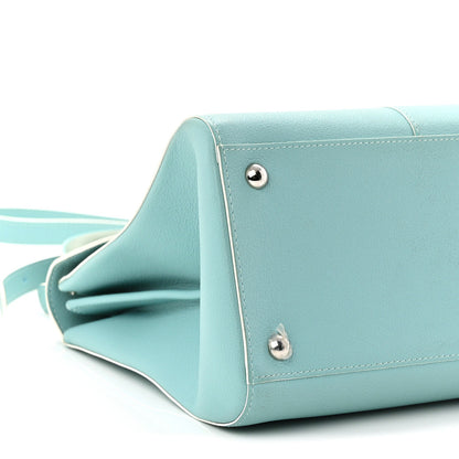 Delvaux Grained Calfskin MM Brillant Satchel Light Blue 9 of 13