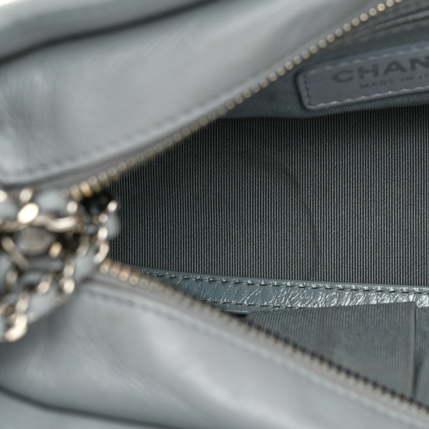 Chanel Aged Calfskin Quilted Small Gabrielle Hobo Light Blue 11 of 11