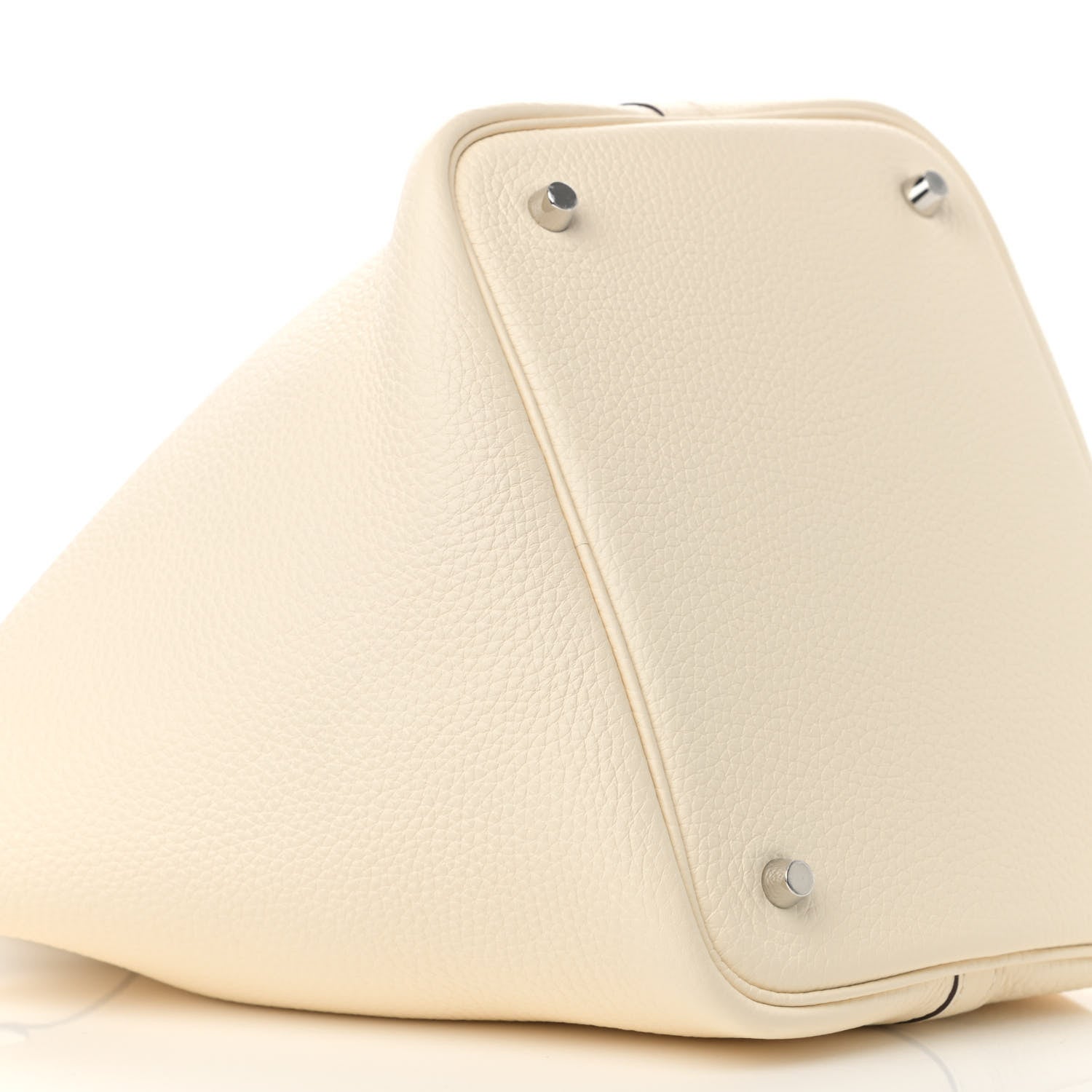 Hermes Taurillon Clemence Picotin Lock 22 MM Craie 9 of 12