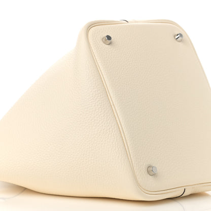 Hermes Taurillon Clemence Picotin Lock 22 MM Craie 9 of 12