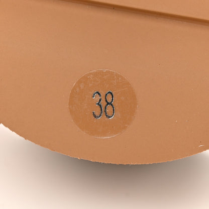 Gucci Monogram Jumbo GG Nappa Samoa Platform 40mm Slide Sandals 38 Camel Ebony New Acero 7 of 11