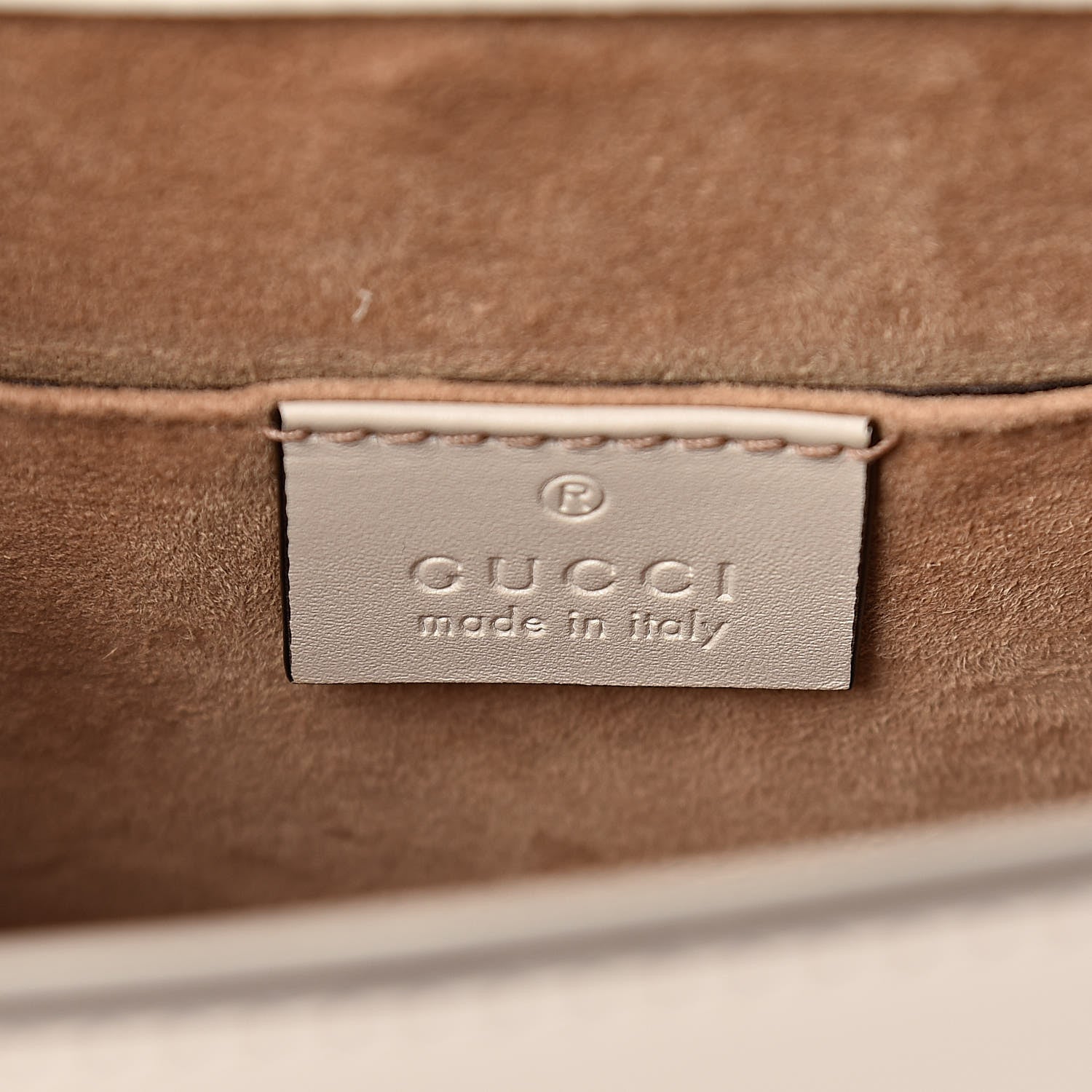 Gucci Calfskin Mini Sylvie Top Handle Bag White 6 of 13