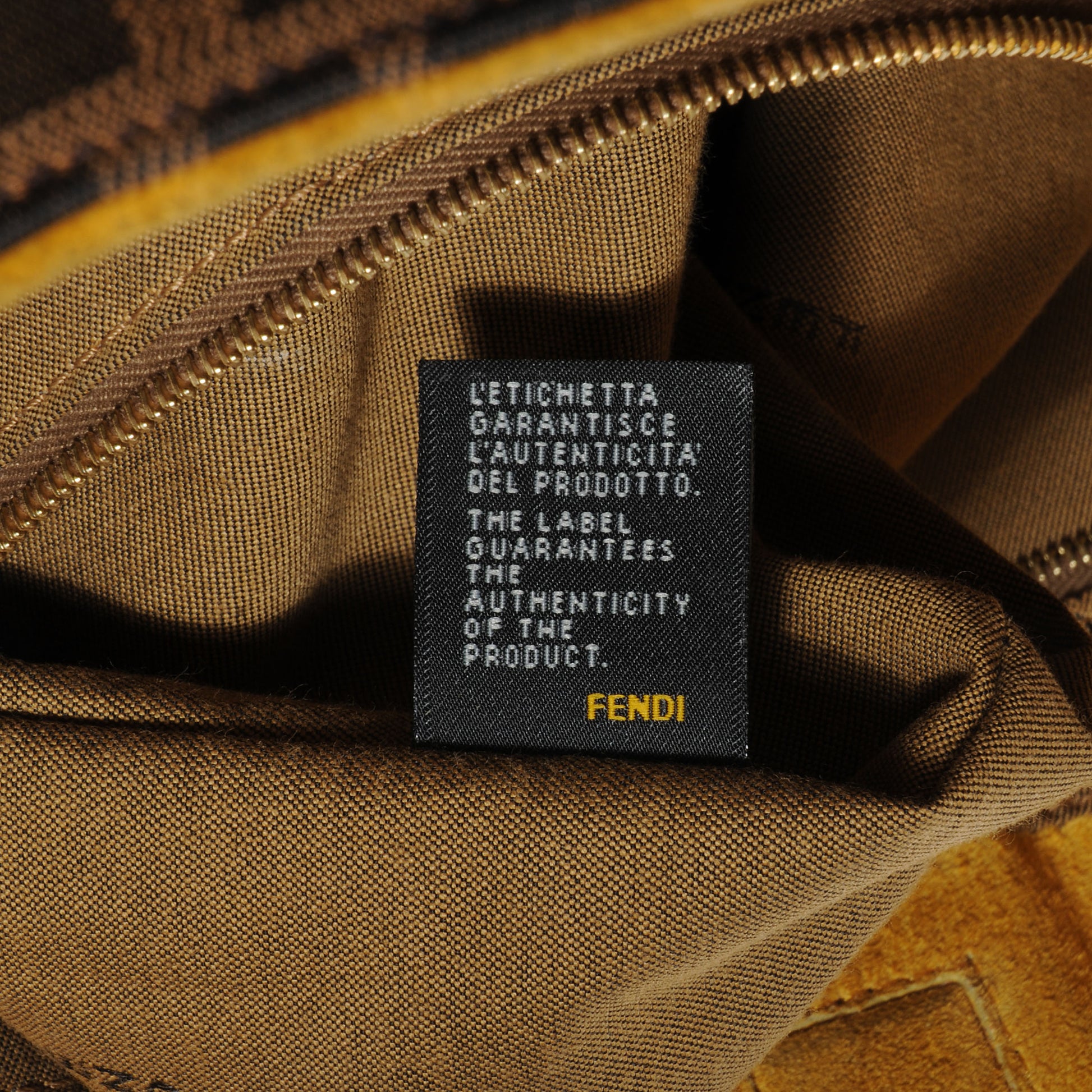 Fendi Zucca Large Hobo Tobacco 9 of 11
