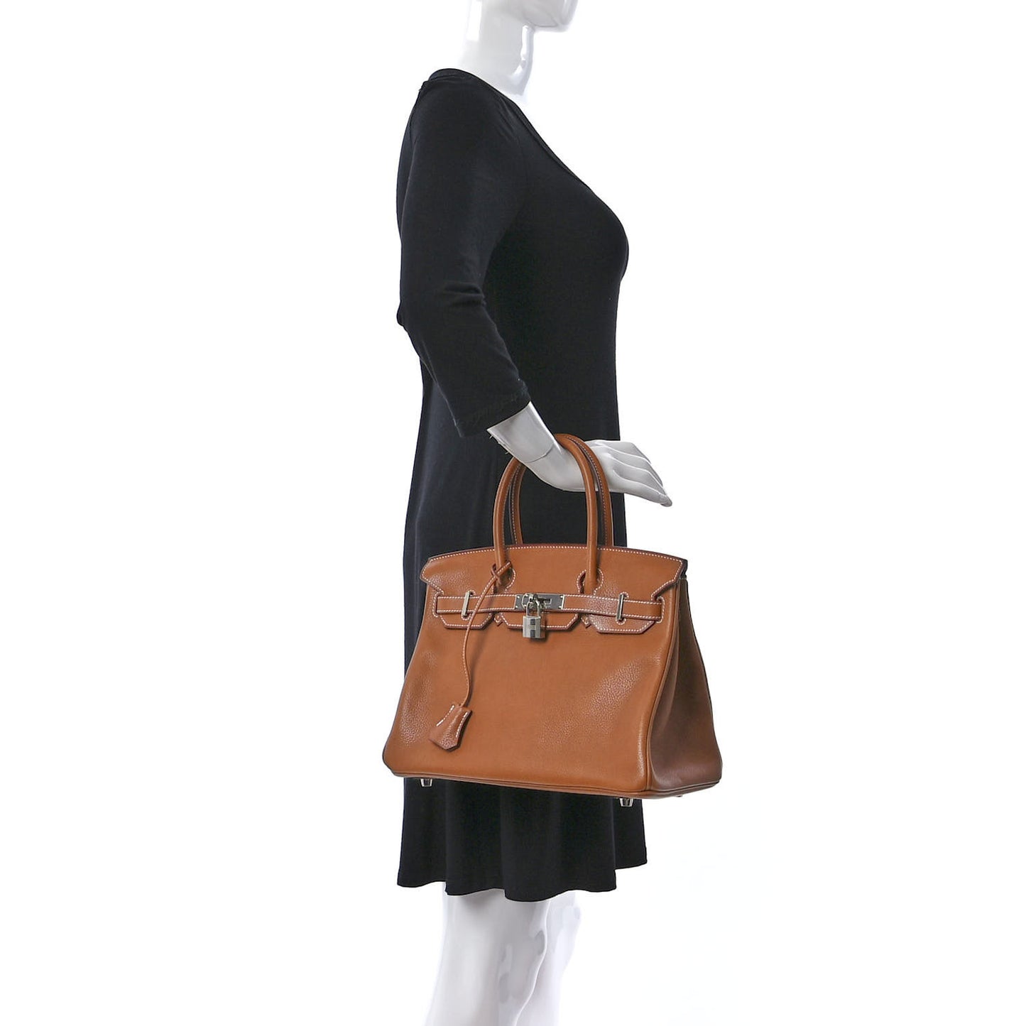 Natural Barenia Faubourg Birkin 30 Fauve