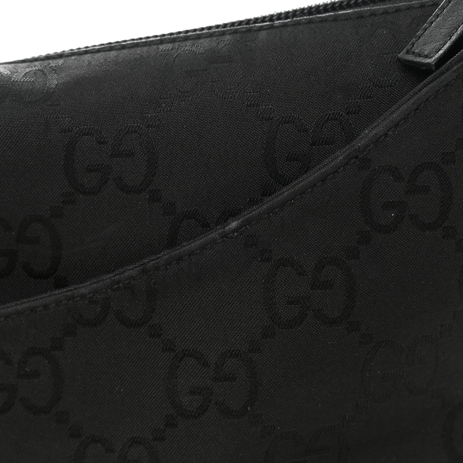 Gucci Nylon Monogram Extra Large Satchel Black 12 of 12
