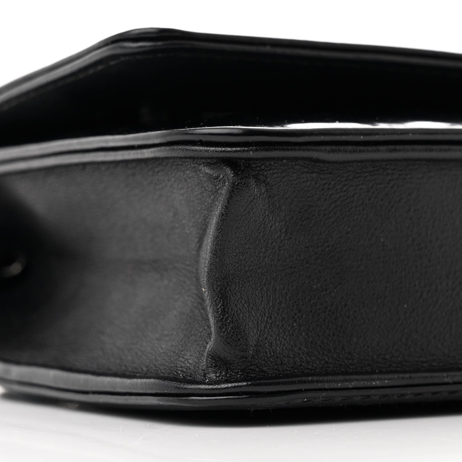 Chanel Glazed Calfskin Boy Wallet On Chain WOC Black 10 of 14