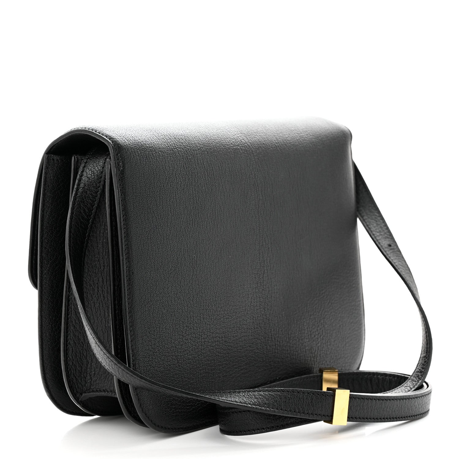 Celine Goatskin Medium Classic Box Flap Bag Black 3 of 12