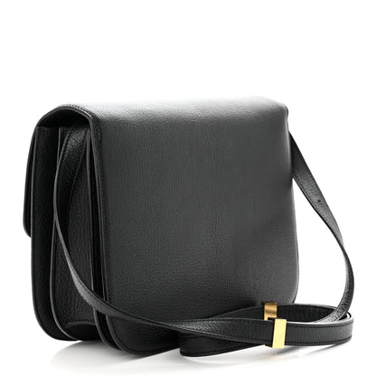 Celine Goatskin Medium Classic Box Flap Bag Black 3 of 12