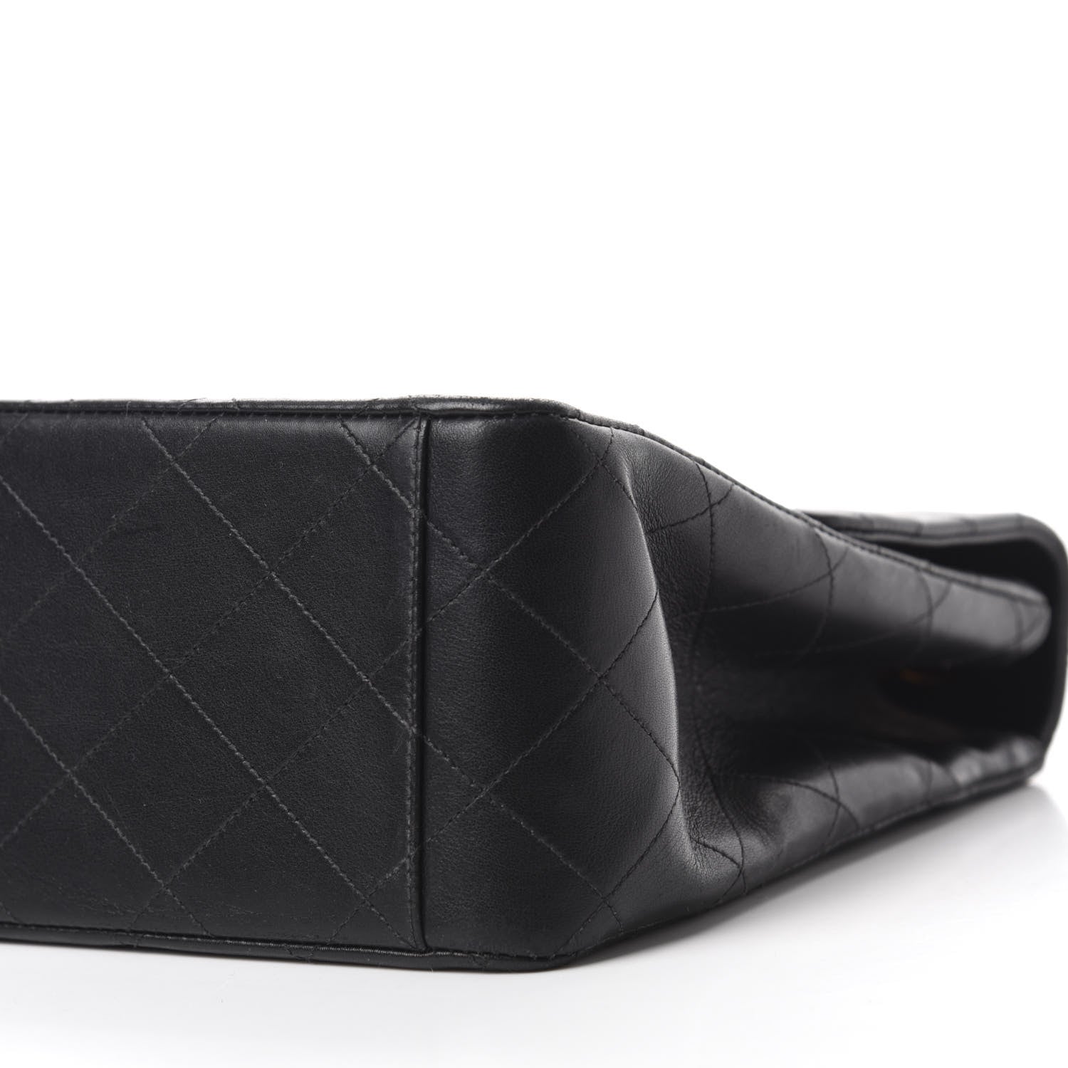 Chanel Lambskin Quilted XL Jumbo Single Flap Black 7 of 11