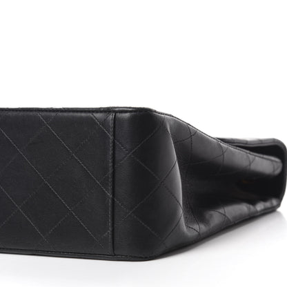 Chanel Lambskin Quilted XL Jumbo Single Flap Black 7 of 11