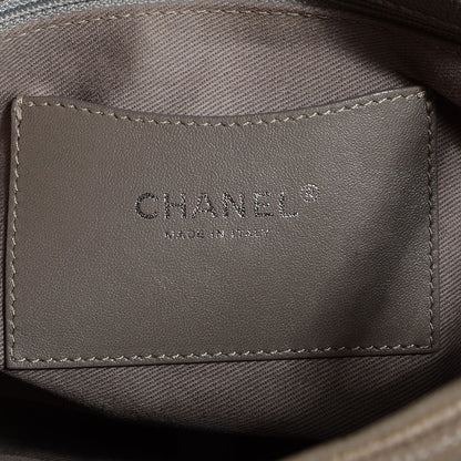 Chanel Caviar Quilted Large Just Mademoiselle Bowling Bag Grey 6 of 7
