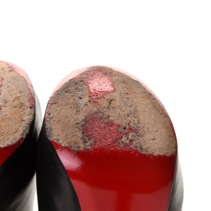 Christian Louboutin Calfskin Cheyenne 140 Pumps 37.5 Black 10 of 10
