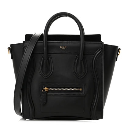 Celine Smooth Calfskin Nano Luggage Black 1 of 11