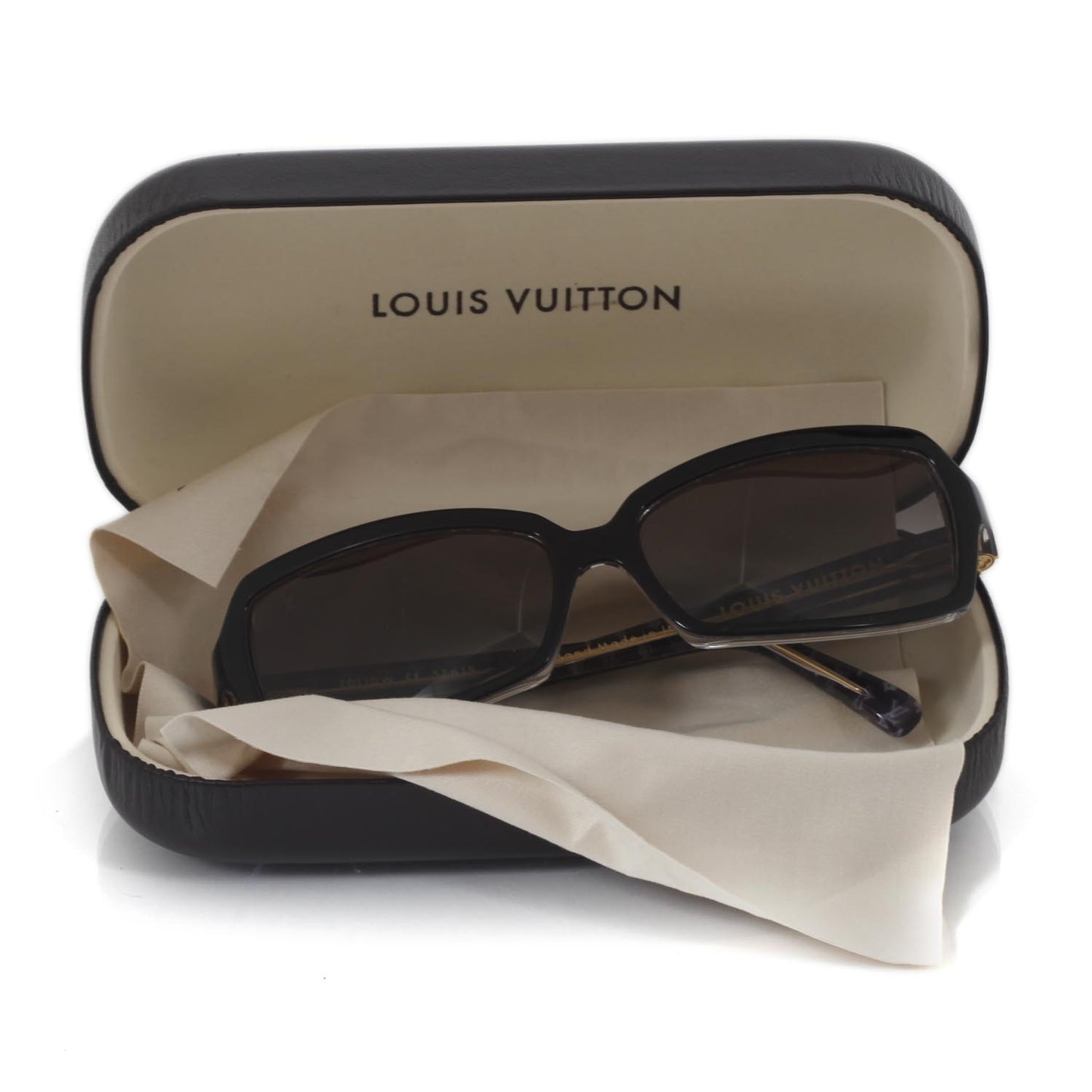 Acetate Frame Monogram Sunglasses Black