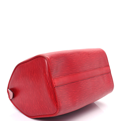 Louis Vuitton Epi Speedy 25 Castillan Red 4 of 12