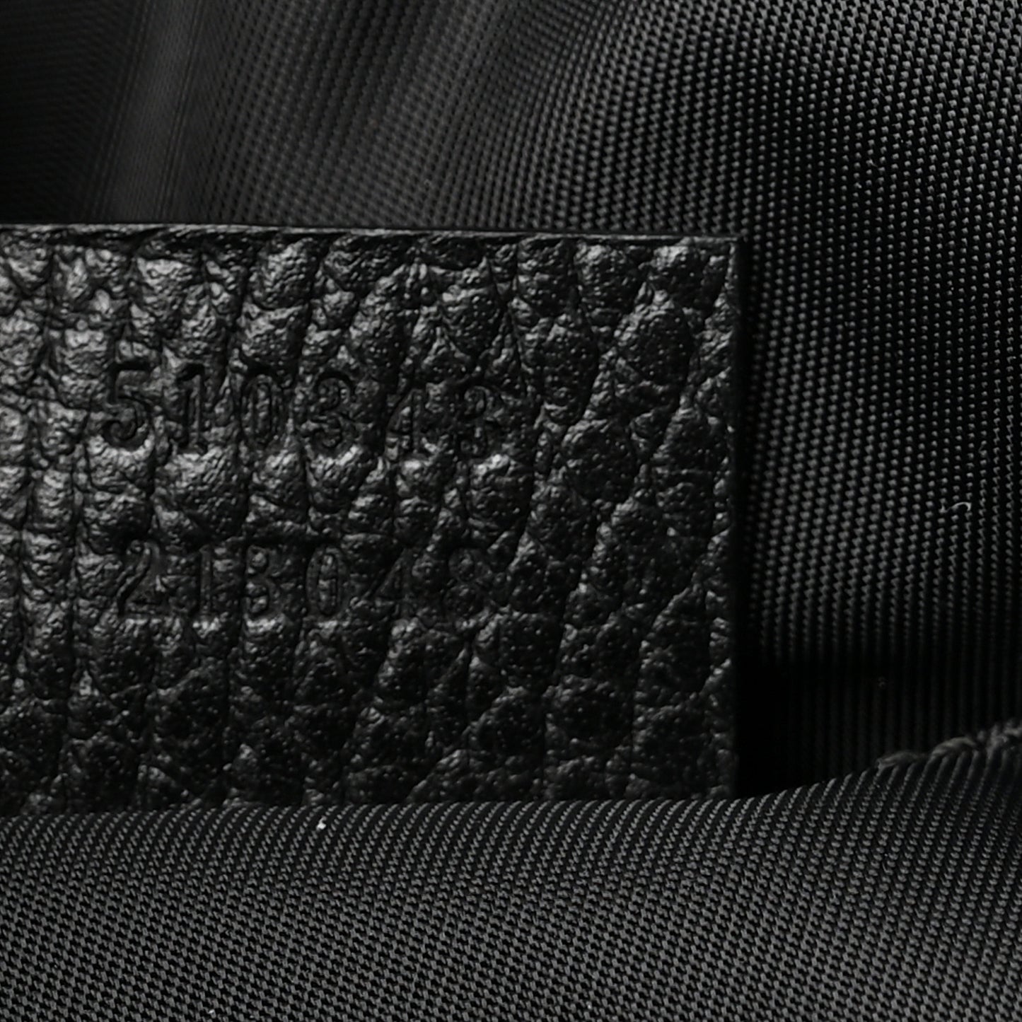 Nylon Monogram Medium Light Single Buckle Backpack Black