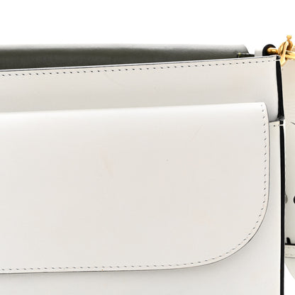 Burberry Calfskin Large Square Satchel Chalk White 14 of 15