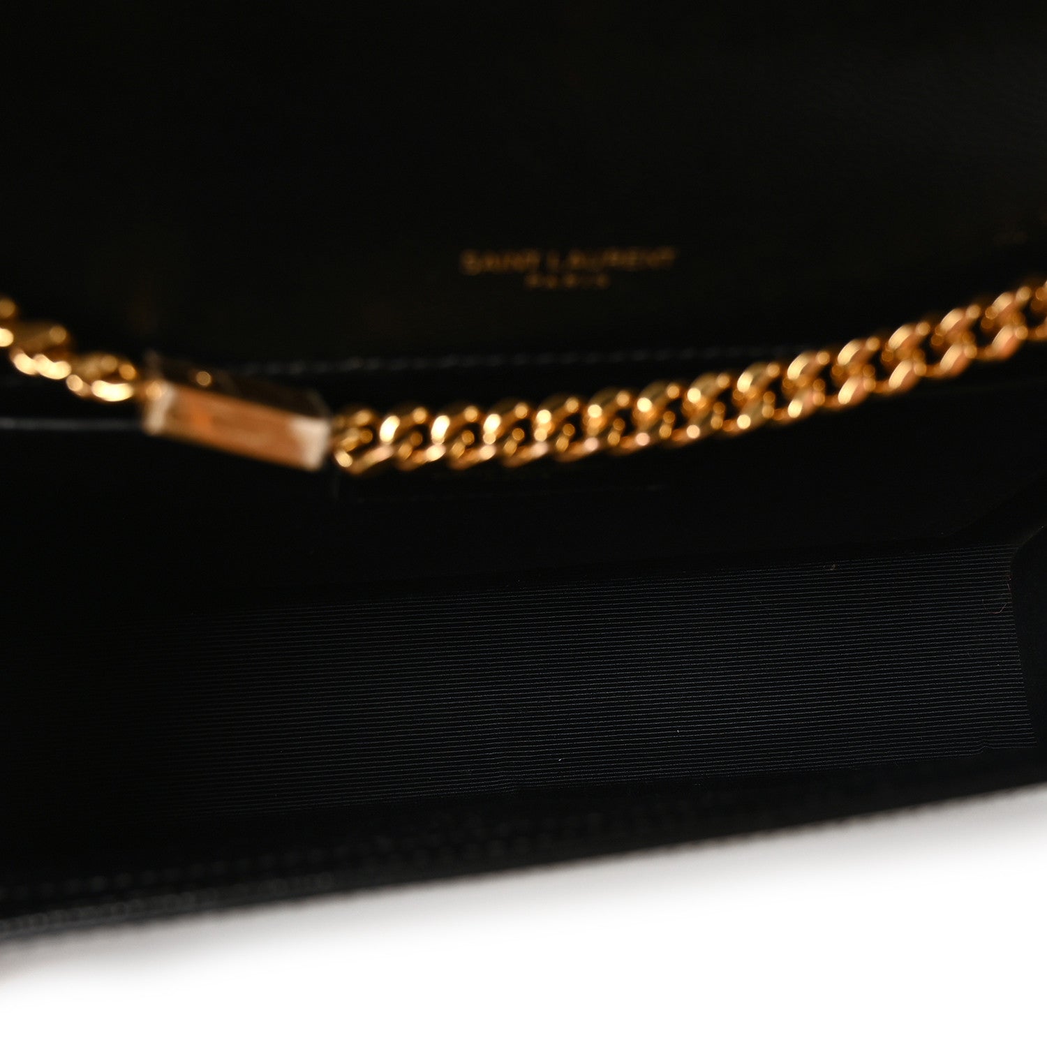 Saint Laurent Grain De Poudre Medium Classic Monogram Kate Satchel Black 5 of 10
