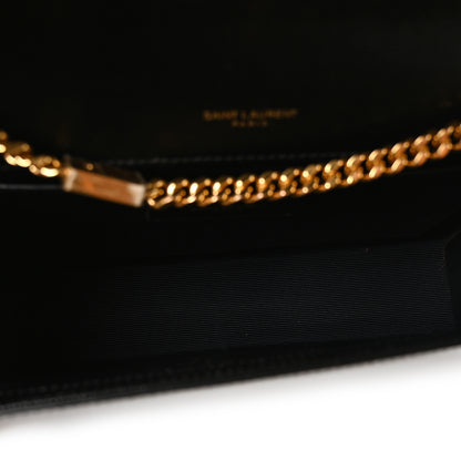Saint Laurent Grain De Poudre Medium Classic Monogram Kate Satchel Black 5 of 10