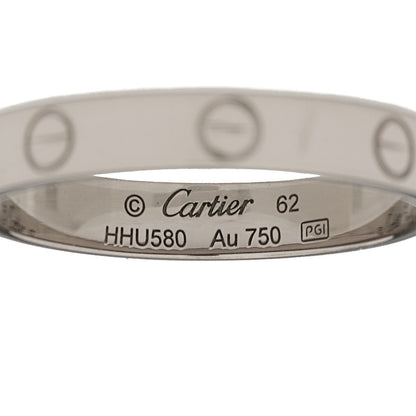 Cartier 18K White Gold 3.5mm LOVE Wedding Band Ring 62 10 4 of 4