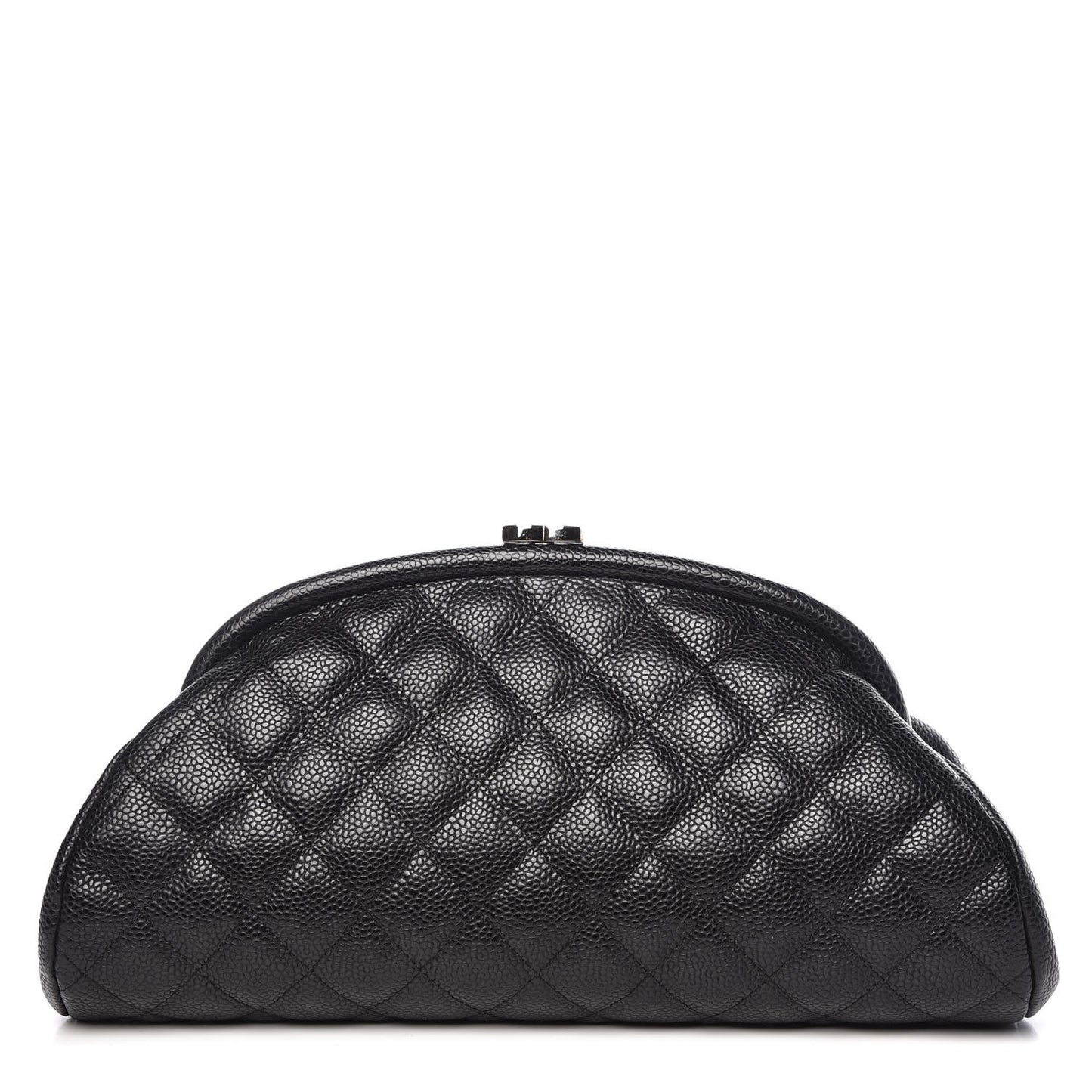 Caviar Quilted Timeless Clutch Black