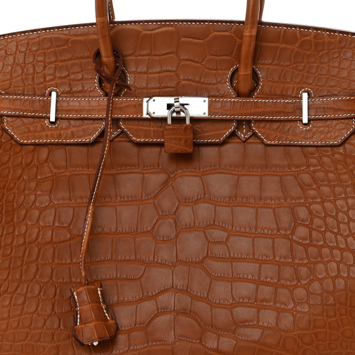 Hermes Matte Alligator Birkin 35 Fauve 8 of 13