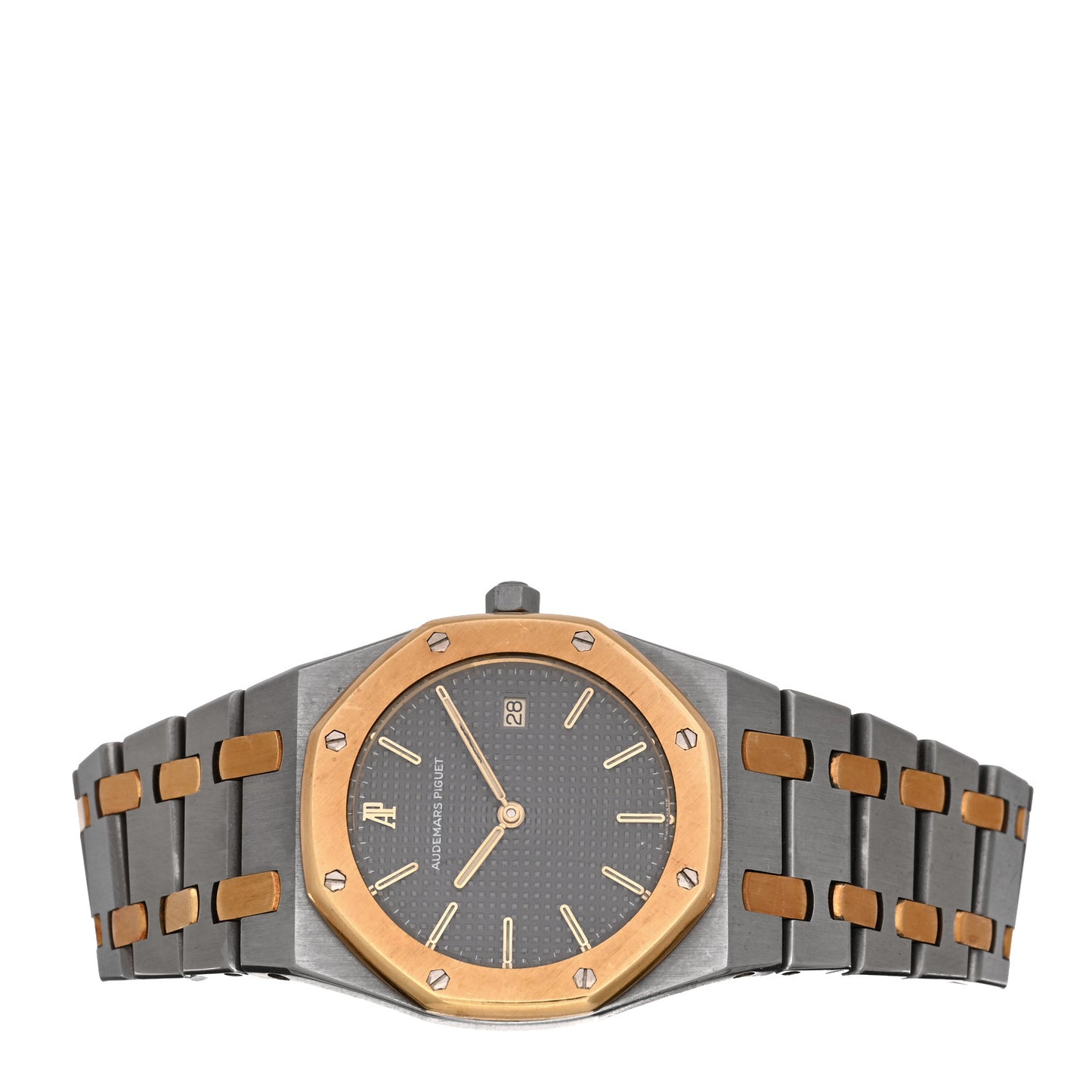 Stainless Steel 18K Yellow Gold 33mm Royal Oak Quartz Watch Grey 56175SA.OO.0789SA.01