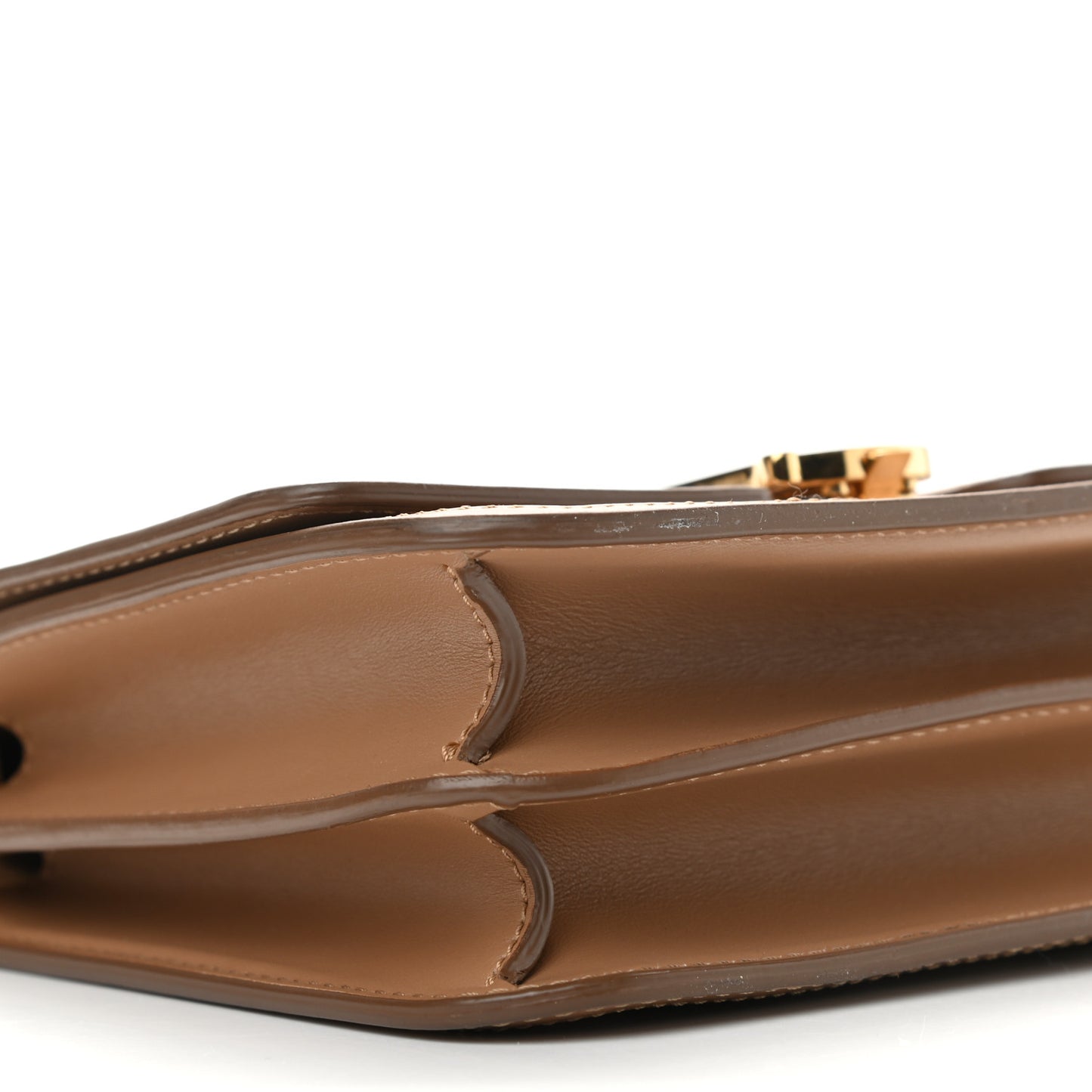 Calfskin Monogram Embossed Small TB Bag Light Camel