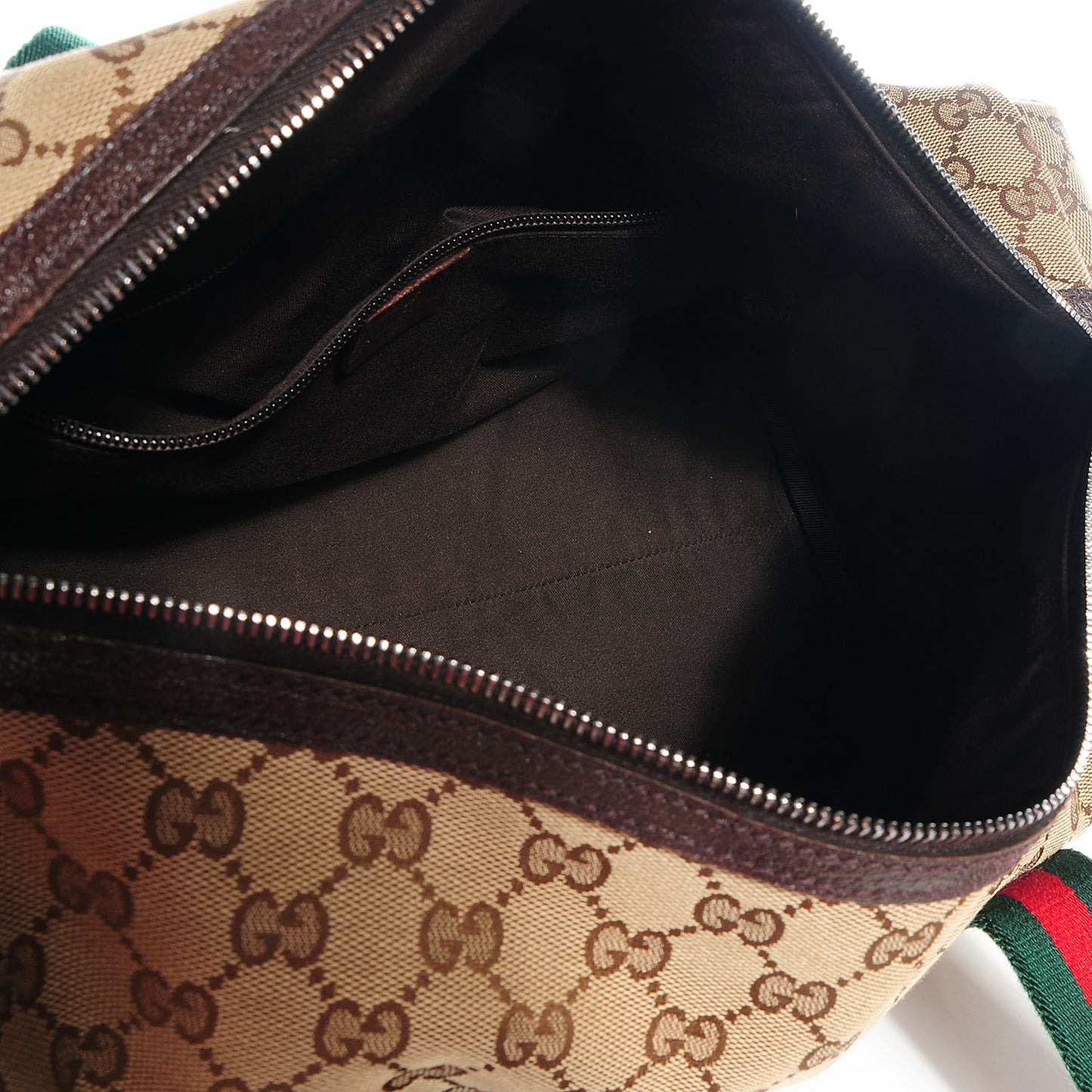 GG Monogram Web Small Carry On Duffle Beige Brown