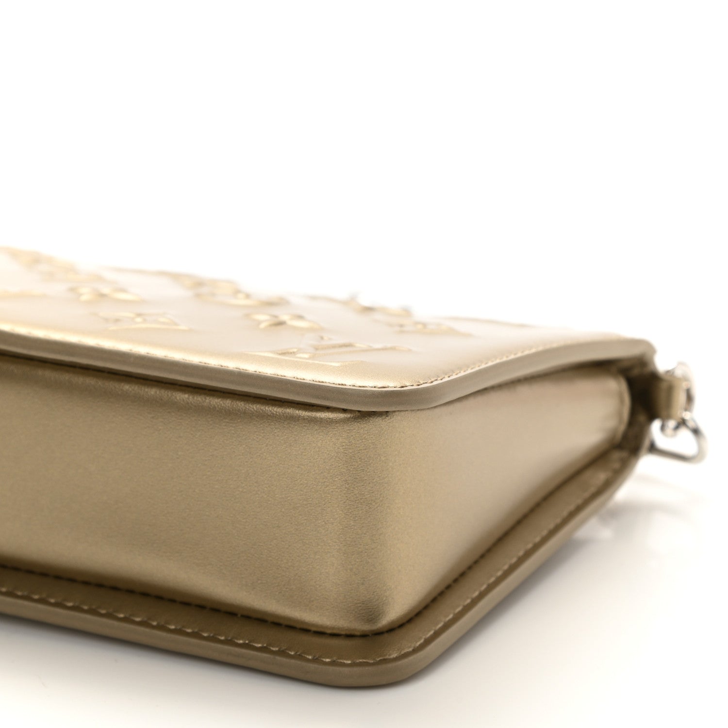 Louis Vuitton Calfskin Debossed Monogram Lexington Pochette Light Gold 7 of 7