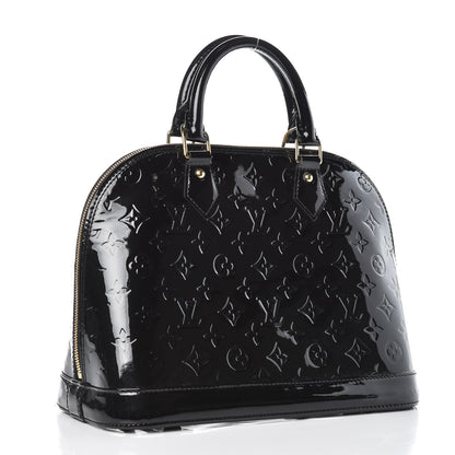 Louis Vuitton Vernis Alma PM Noir Magnetique 3 of 9