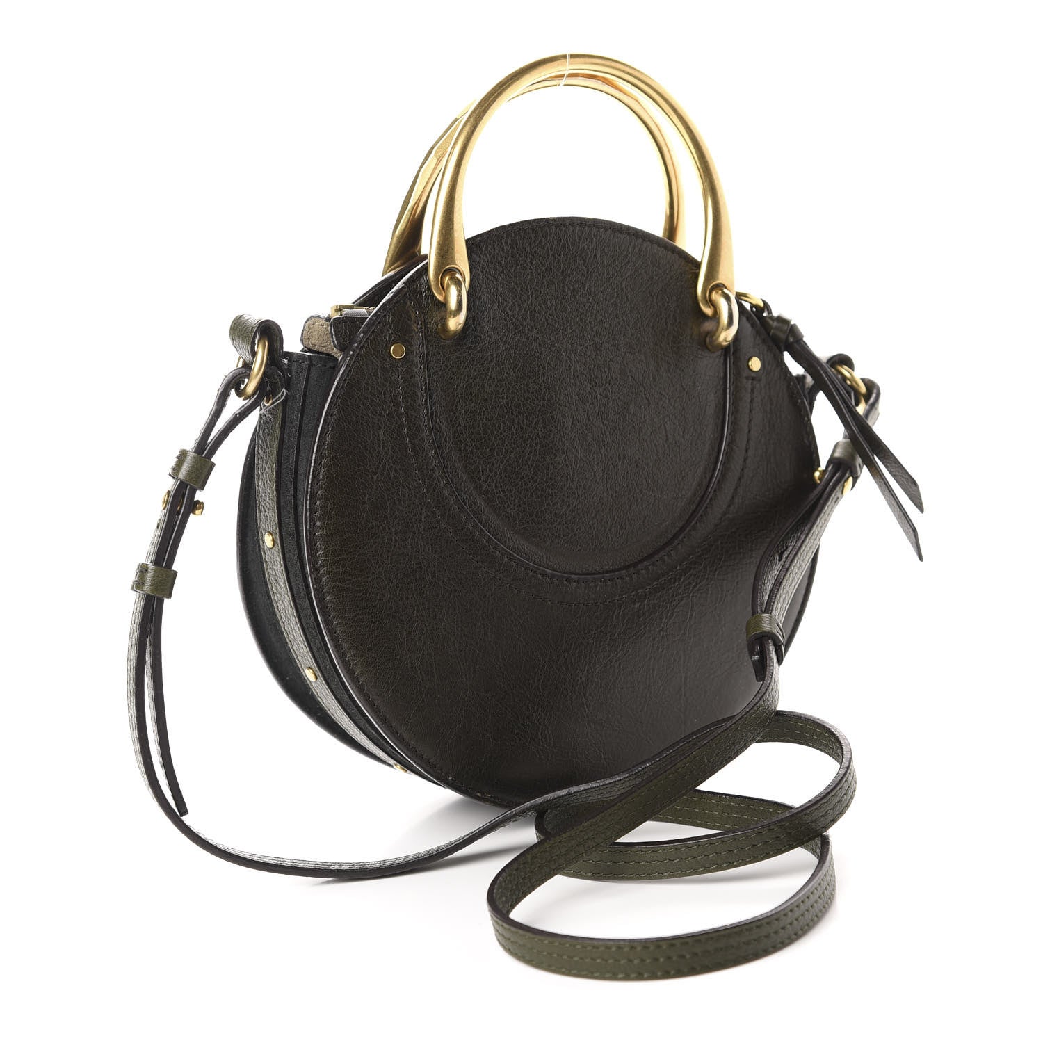 Chloe Calfskin Suede Small Pixie Bag Intense Green 3 of 12