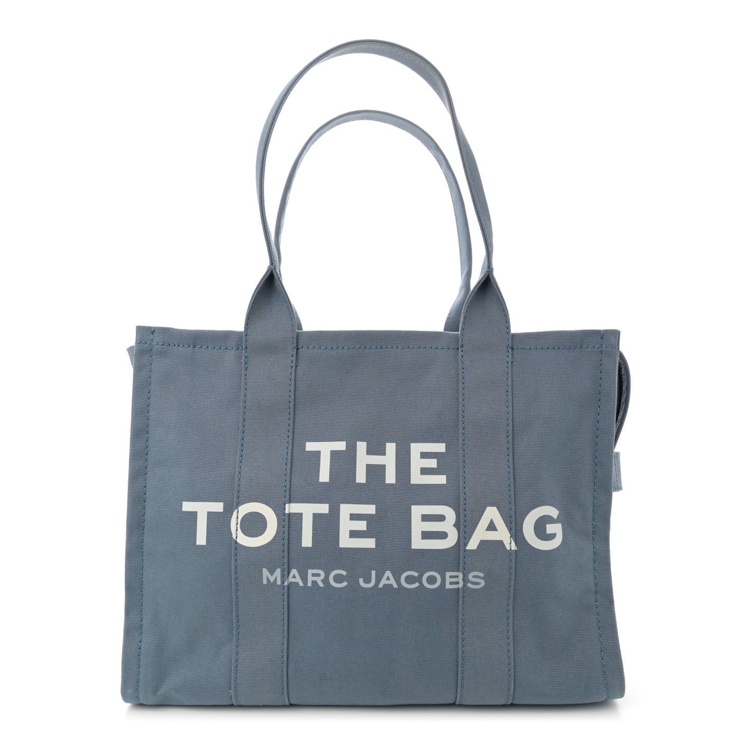 Canvas Large Summer Tote Bag Blue Shadow