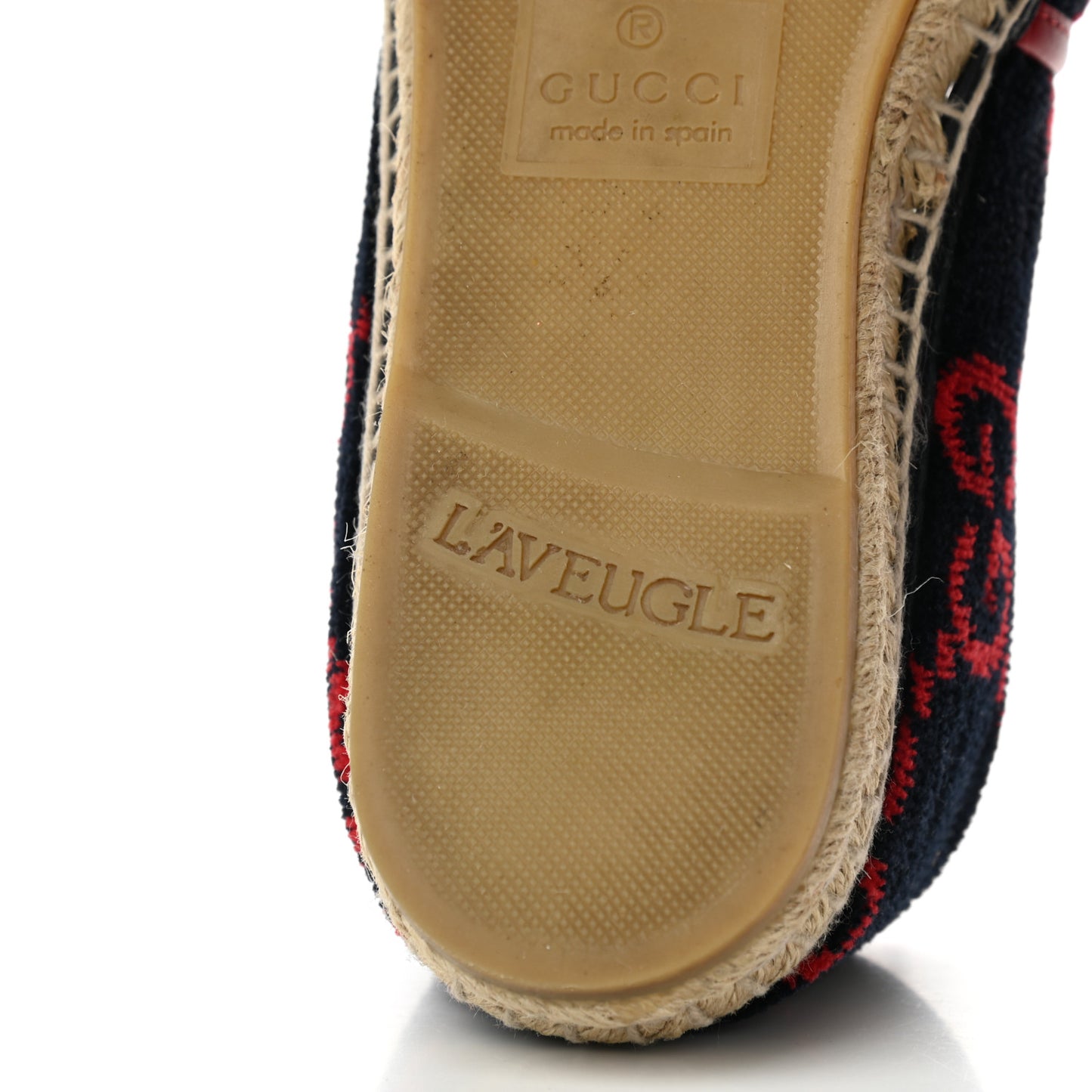 Terry Cloth GG Monogram Espadrilles 39.5 Blue Red