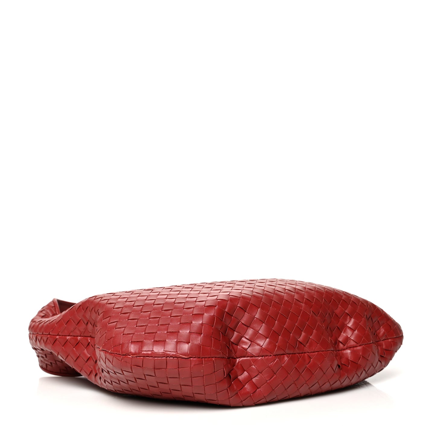 Nappa Intrecciato Large Hobo Red