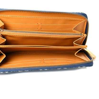 Louis Vuitton Monogram Denim Zippy Wallet Blue 4 of 6