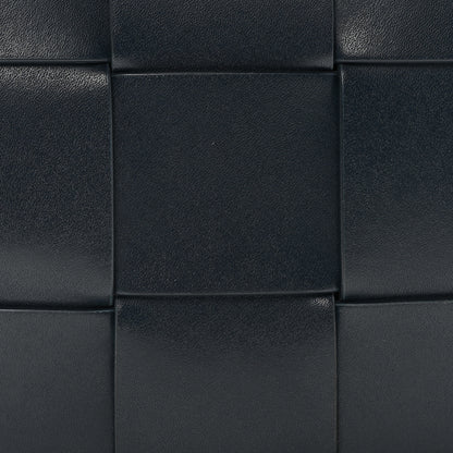 Bottega Veneta Lambskin Maxi Intreccio Small Cassette Crossbody Bag Ardoise Glacier 7 of 9