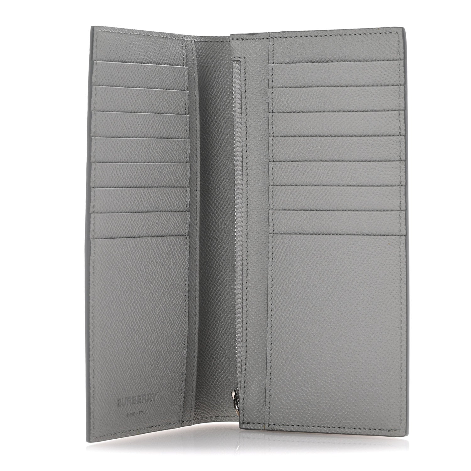 Burberry Grained Calfskin Cavendish Continental Wallet Grey 5 of 8