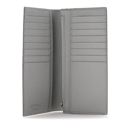 Burberry Grained Calfskin Cavendish Continental Wallet Grey 5 of 8