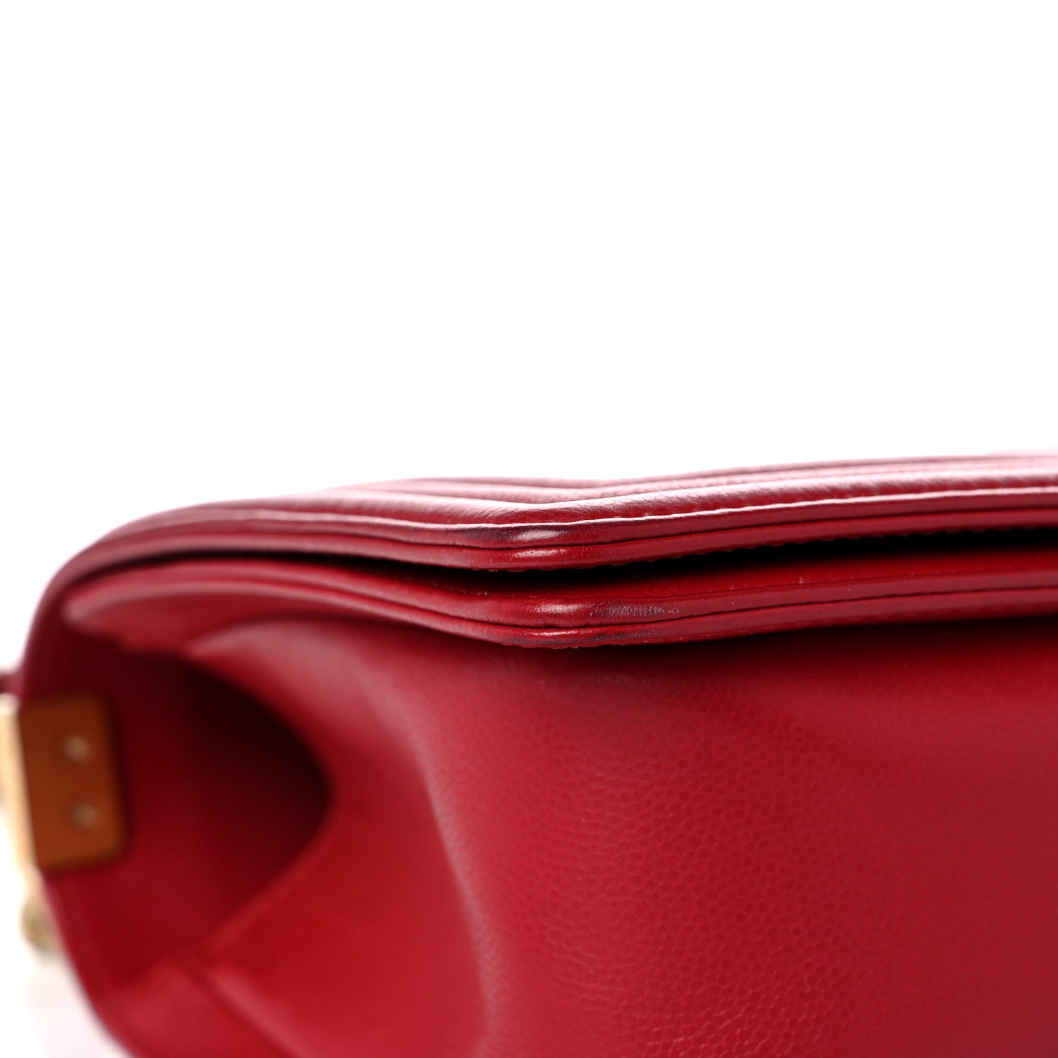 Chanel Caviar Quilted Medium Boy Flap Red 8 of 14