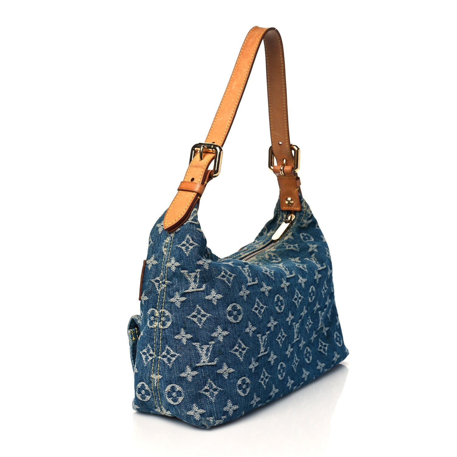 Louis Vuitton Monogram Denim Baggy PM Blue 3 of 10