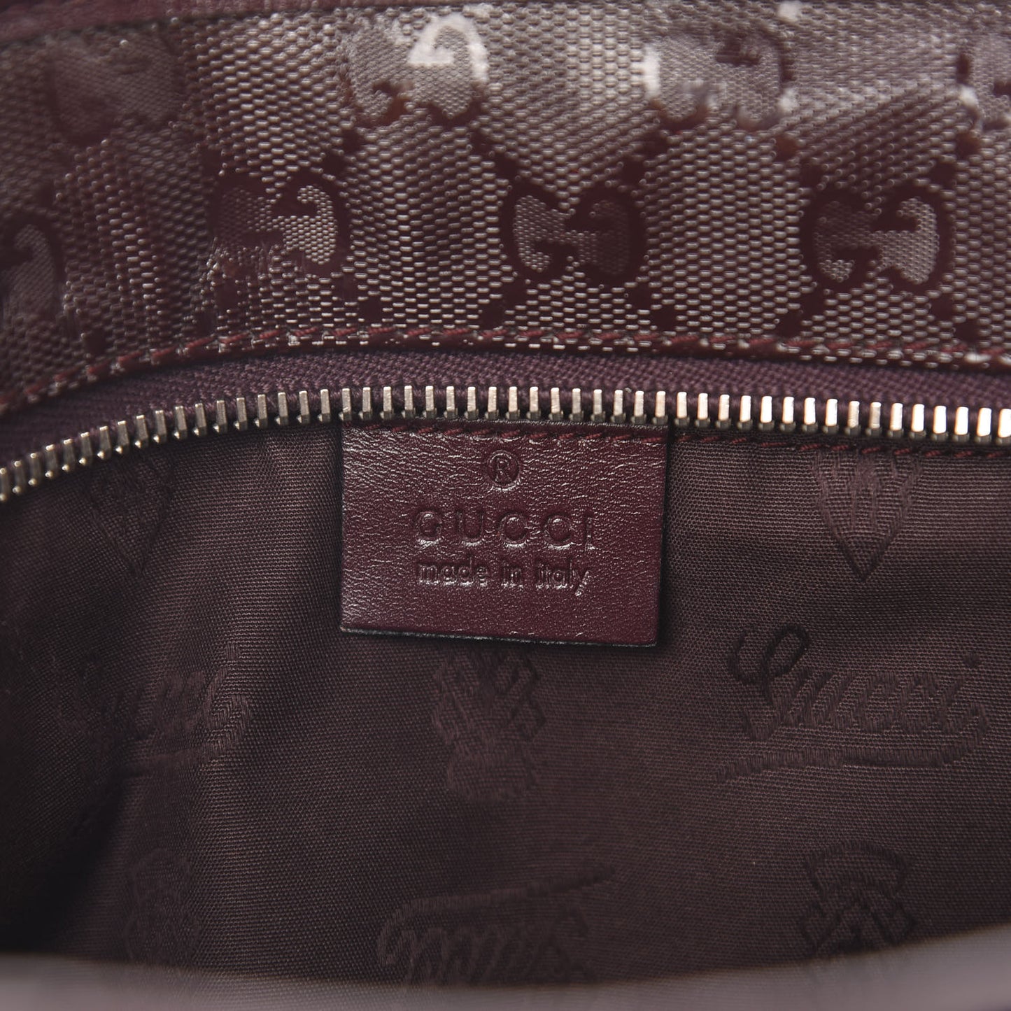 Imprime Monogram Small Joy Tote Bordeaux