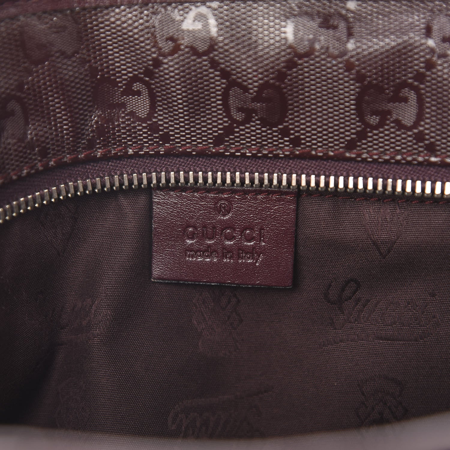 Gucci Imprime Monogram Small Joy Tote Bordeaux 6 of 11