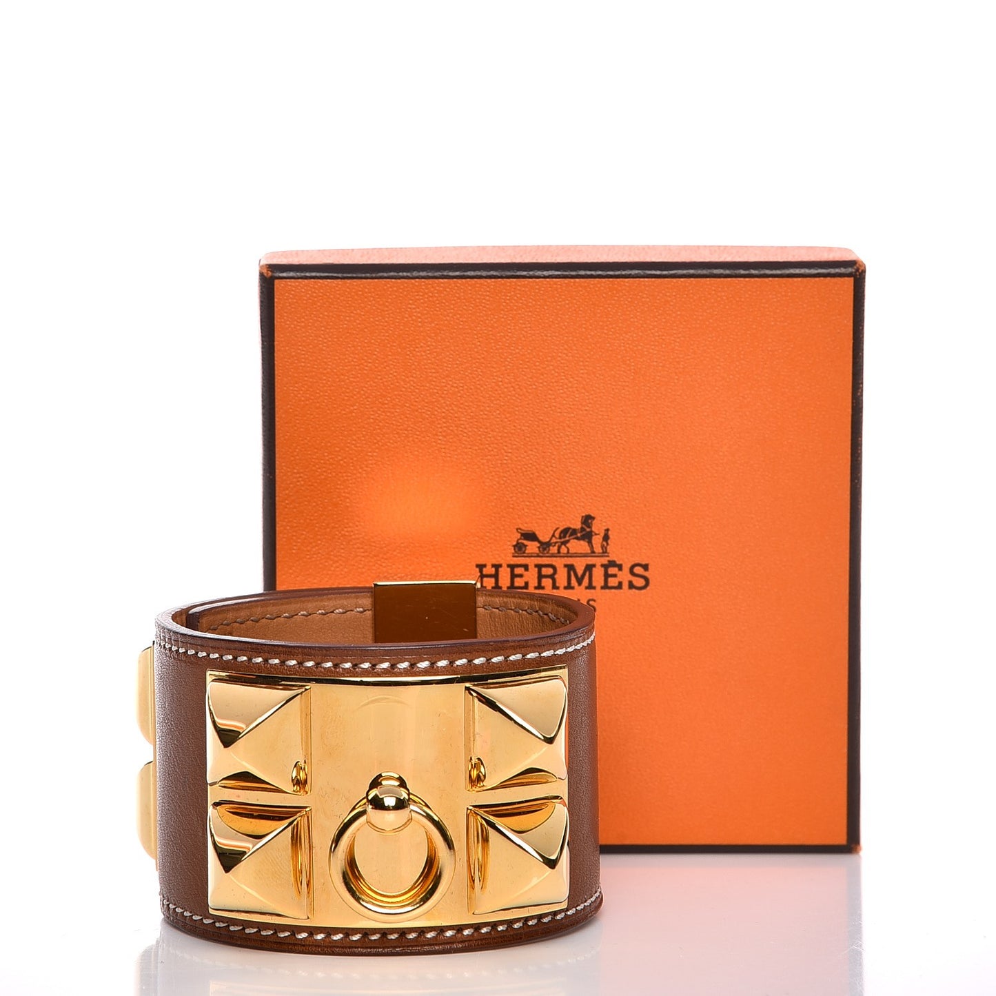 Barenia Collier De Chien CDC Bracelet S Fauve
