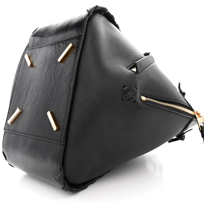 Loewe Calfskin Small Whipstitch Hammock Shoulder Bag Black 10 of 11