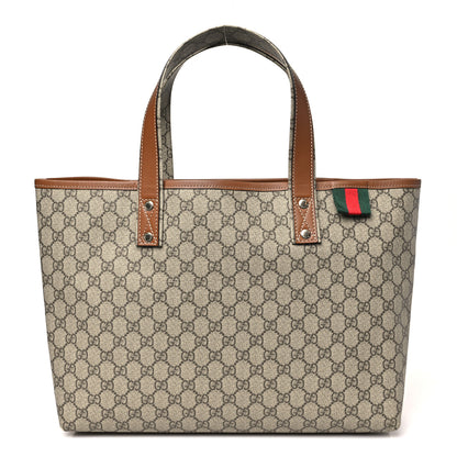 Gucci GG Plus Monogram Medium Signature Web Loop Tote Brown 1 of 10