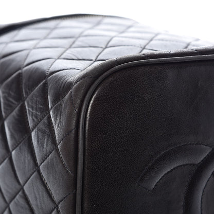 Chanel Lambskin Quilted Cosmetic Vanity Bag Brown 15 of 16