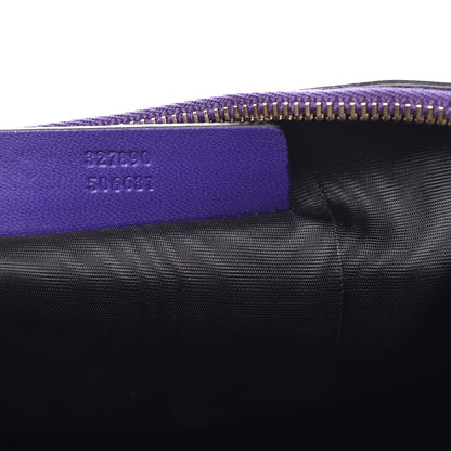 Alexander McQueen Nappa Skull Zipped Pouch Purple 7 of 8